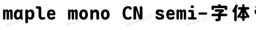 maple mono CN semi字体转换